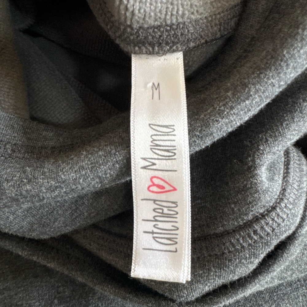 Latched Mama Harbor Snap Nursing Pullover - Medium / Dark Charcoal - Picture 7 of 8